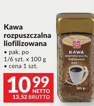 Kawa rozpuszczalna liofilizowana Fine Life promocja w Makro