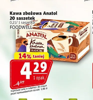 Kawa zbożowa Anatol promocja w Prim Market