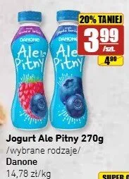 Jogurt pitny jagodowy Ale Pitny promocja w API Market