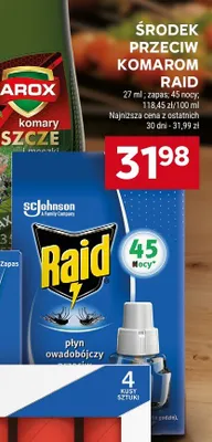 Środek przeciw komarom Raid płyn owadobójczy promocja w Stokrotka