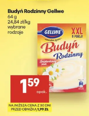 Budyń Rodzinny Gellwe promocja w Delikatesy Centrum