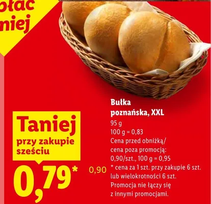 Bułka poznańska XXL promocja w Lidl