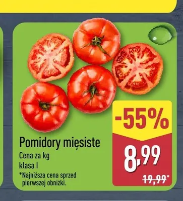 Pomidory mięsiste promocja w Aldi