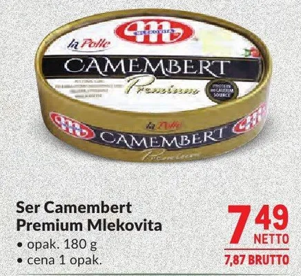 Ser Camembert Premium Mlekovita promocja w Makro