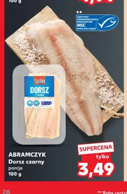 Dorsz czarny porcje Abramczyk promocja w Kaufland
