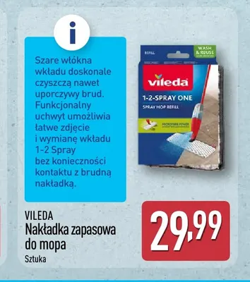 Nakładka zapasowa do mopa Vileda promocja w Aldi