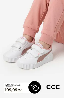 Buty dziecięce Puma Carina 3,0 promocja w CCC