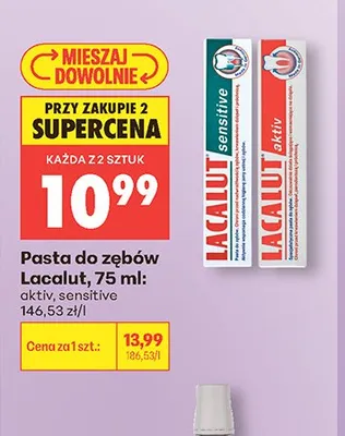 Pasta do zębów Lacalut sensitive promocja w Biedronka
