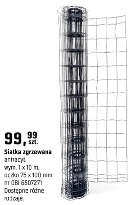 Siatka zgrzewana antracyt promocja w OBI