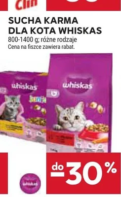 Sucha karma dla kota Whiskas promocja w Stokrotka