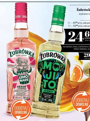 Likier Żubrówka Hard Lemonade Arbuz z Cytryną promocja w POLOmarket