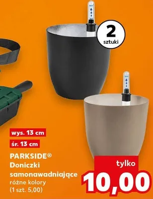 Doniczki samonawadniające Parkside wys. 13cm śr. 13cm promocja w Kaufland