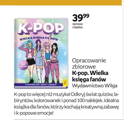 Książka K-pop. Wielka księga fanów Wydawnictwo Wilga promocja w Empik