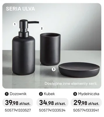 Kubek łazienkowy Ulva promocja w Castorama