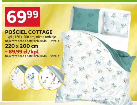 Pościel Cottage 160x200cm promocja w Stokrotka