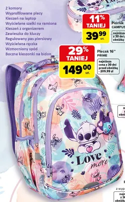 Plecak CoolPack Prime 16" promocja w Carrefour