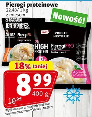 Pierogi proteinowe z mięsem promocja w Prim Market