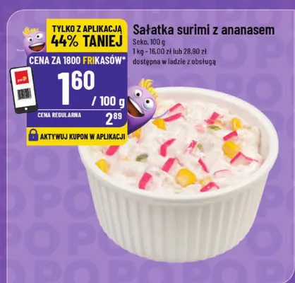 Sałatka surimi z ananasem promocja w POLOmarket