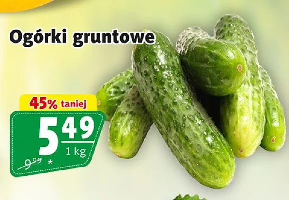 Ogórki gruntowe promocja w Prim Market