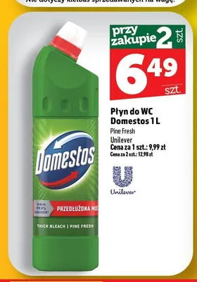 Płyn do WC Domestos Pine Fresh promocja w TOPAZ