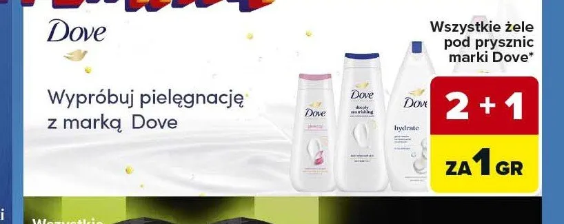 Żel pod prysznic Dove promocja w Carrefour Market