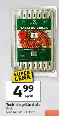 Tacki do grilla duże promocja w Auchan