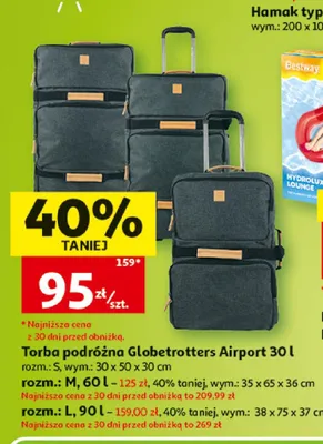 Torba podróżna Globetrotters Airport 60 l promocja w Auchan