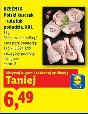 Polski kurczak - uda lub podudzia, XXL promocja w Lidl