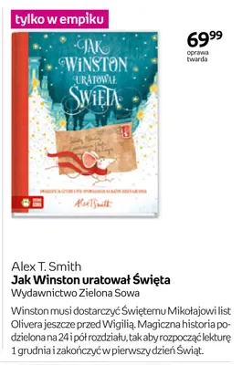 Książka Jak Winston uratował Święta Alex T. Smith promocja w Empik