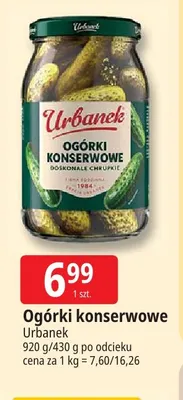 Ogórki konserwowe Urbanek promocja w Leclerc