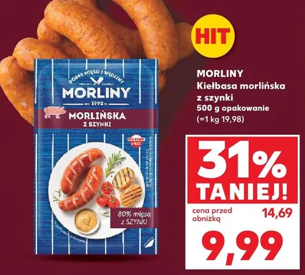 Kiełbasa morlińska z szynki promocja w Kaufland