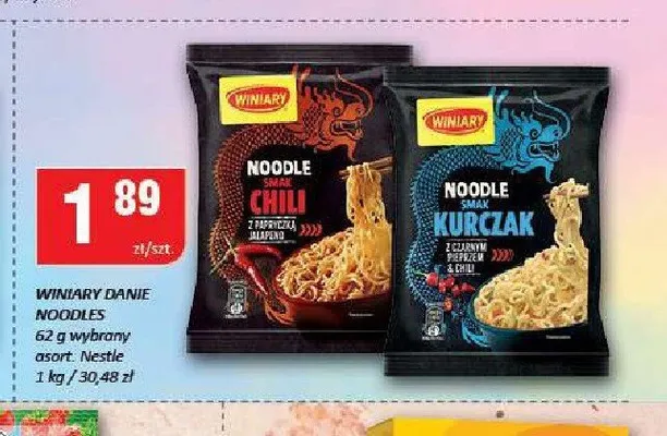 Winiary Danie Noodles Kurczak promocja w Chorten