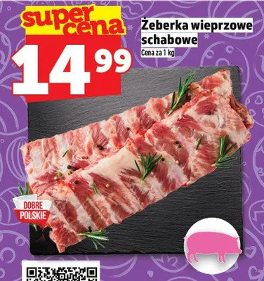Żeberka wieprzowe schabowe promocja w TOPAZ