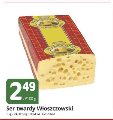 Ser twardy Włoszczowski promocja w Marketvita