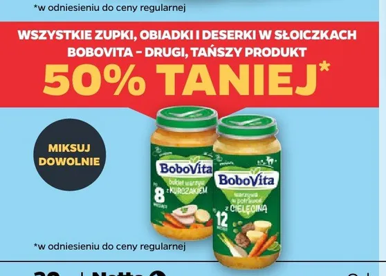 Obiadek BoboVita Bukiet warzyw z kurczakiem promocja w Netto