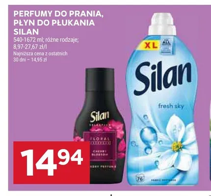 Perfumy do prania Silan promocja w Stokrotka