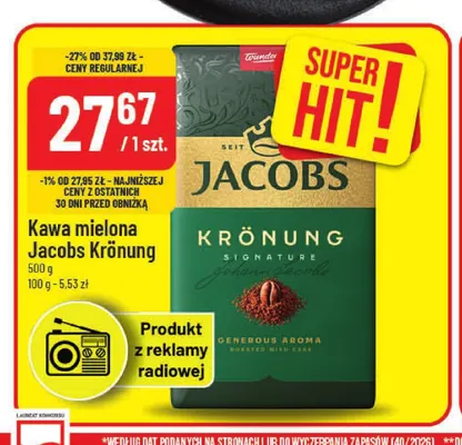 Kawa mielona Jacobs Krönung promocja w POLOmarket