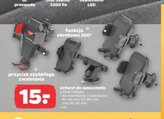 Uchwyt do samochodu promocja w Netto