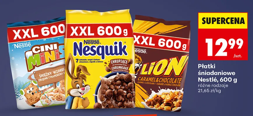 Płatki śniadaniowe Nestlé Lion promocja w Biedronka