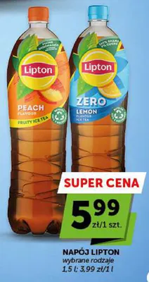 Napój Lipton Peach promocja w Groszek