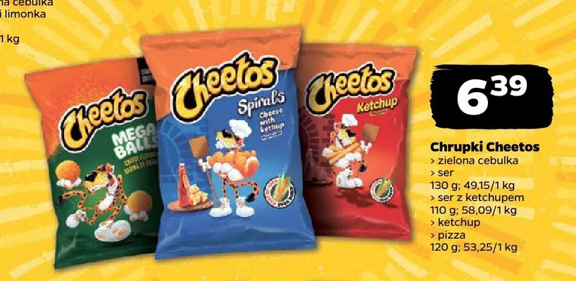 Chrupki Cheetos Ketchup promocja w Netto