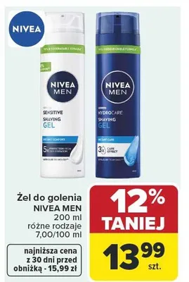 Żel do golenia różne rodzaje promocja w Carrefour Market