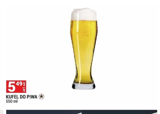 Kufel do piwa 550ml promocja w Merkury Market
