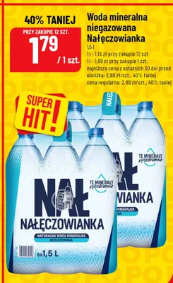 Woda mineralna niegazowana Nałęczowianka promocja w POLOmarket