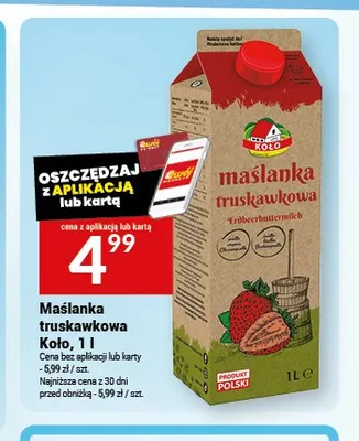 Maślanka truskawkowa Koło promocja w Twój Market