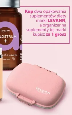 Organizer na suplementy Levann promocja w Hebe