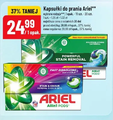 Kapsułki do prania Ariel Allin1 Pods Color promocja w POLOmarket