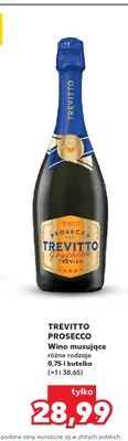 Wino musujące Trevitto Prosecco promocja w Kaufland