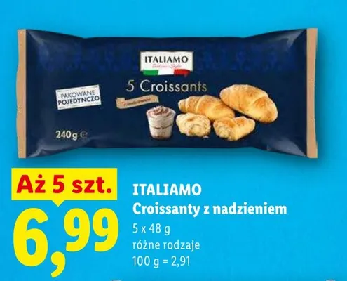 Croissanty z nadzieniem Italiamo promocja w Lidl