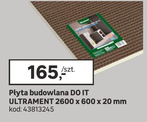 Płyta budowlana Do It Ultrament 2600x600x20mm promocja w Leroy Merlin